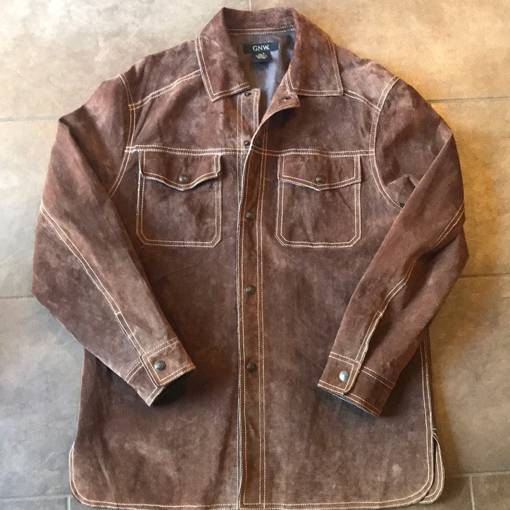 Leather Button up Shirt/Jacket